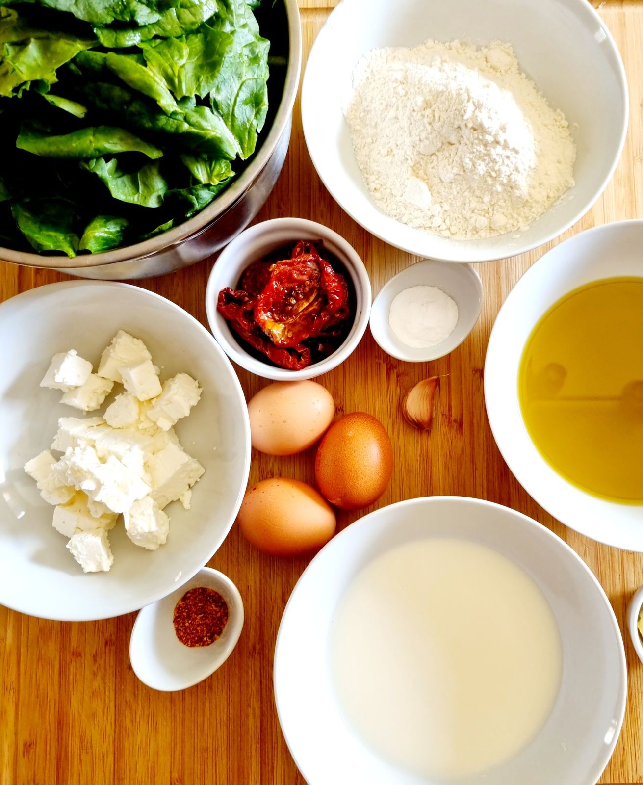 Cake épinard, tomates séchées et fêta