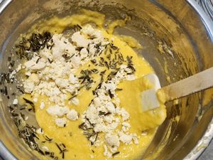 Madeleines chèvre et romarin