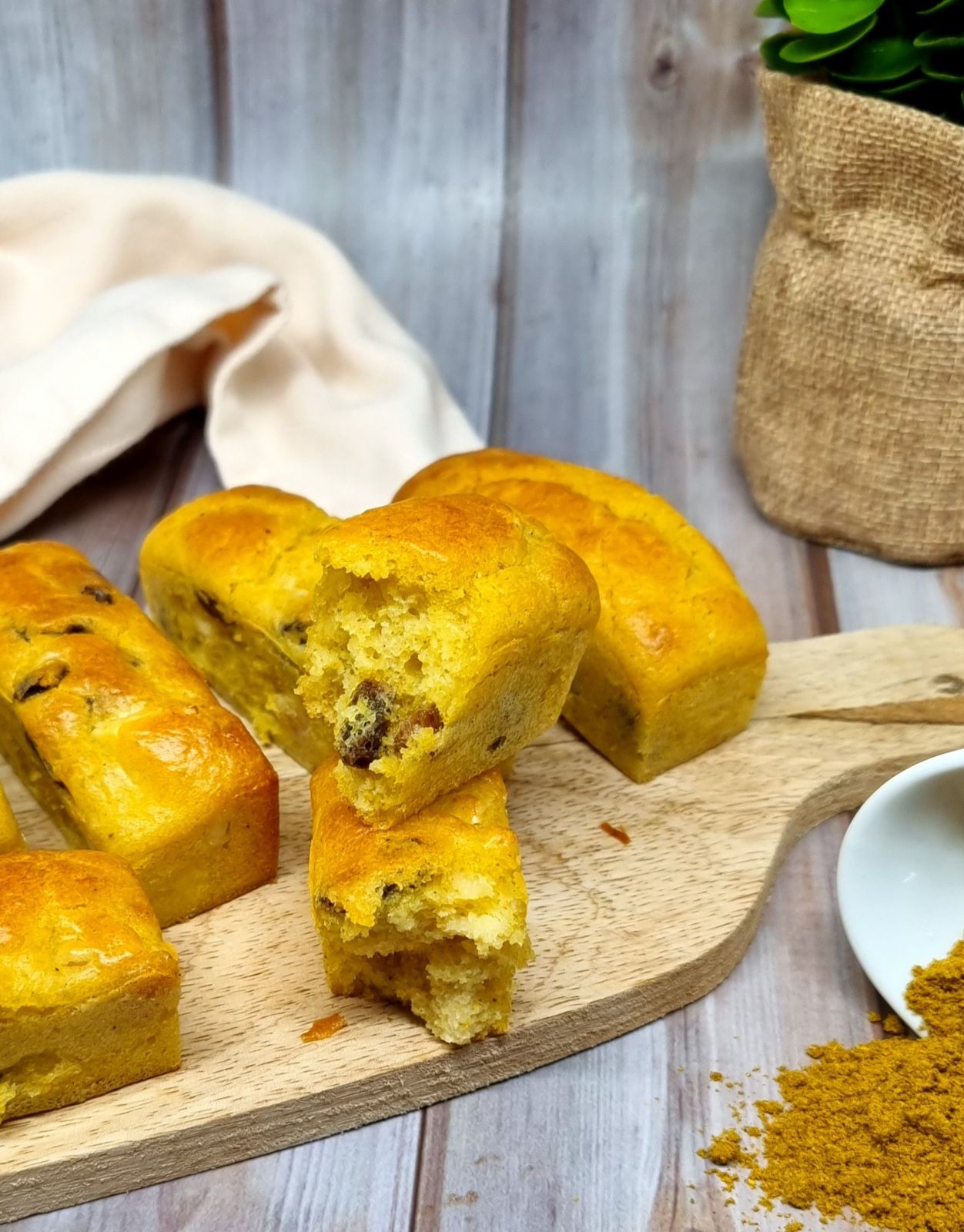 Mini cakes poulet curry