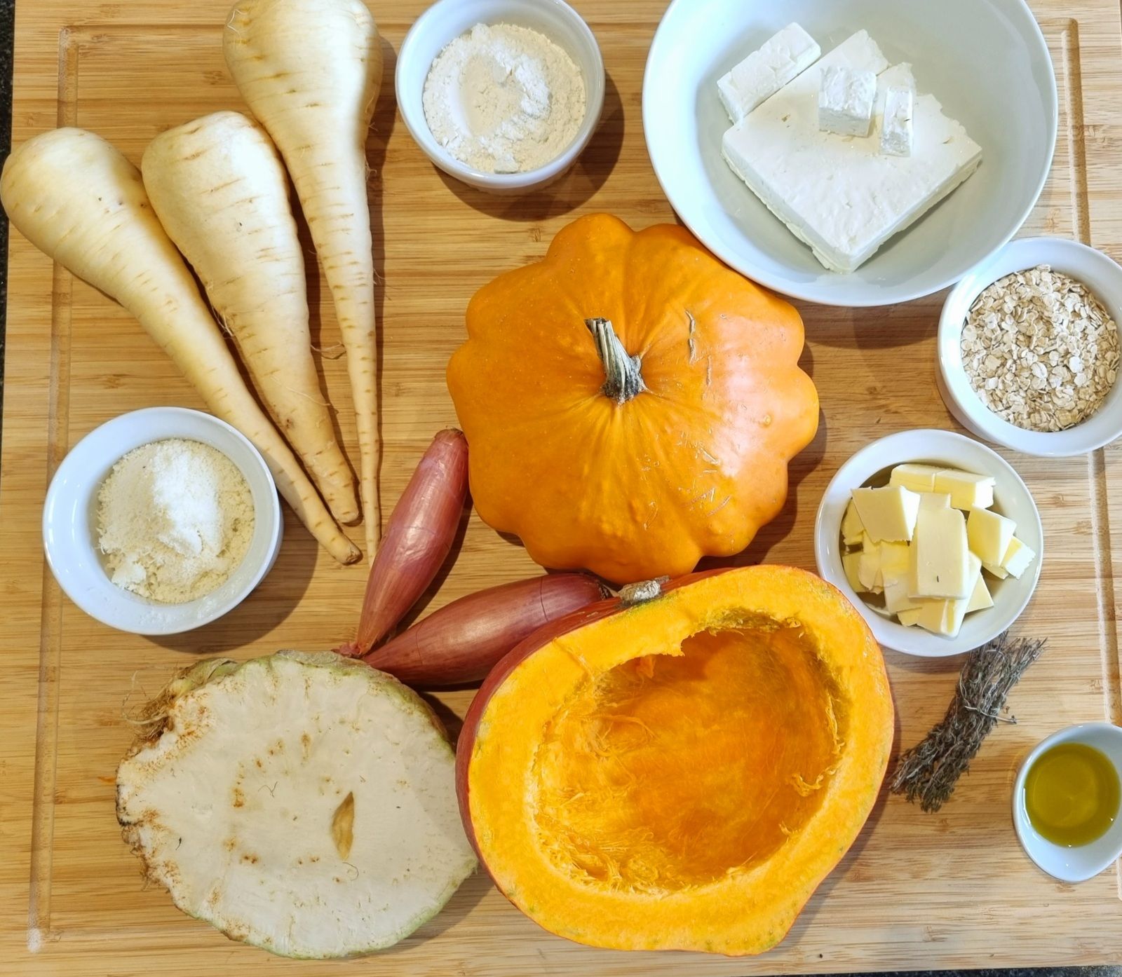 Crumble de légumes d'automne