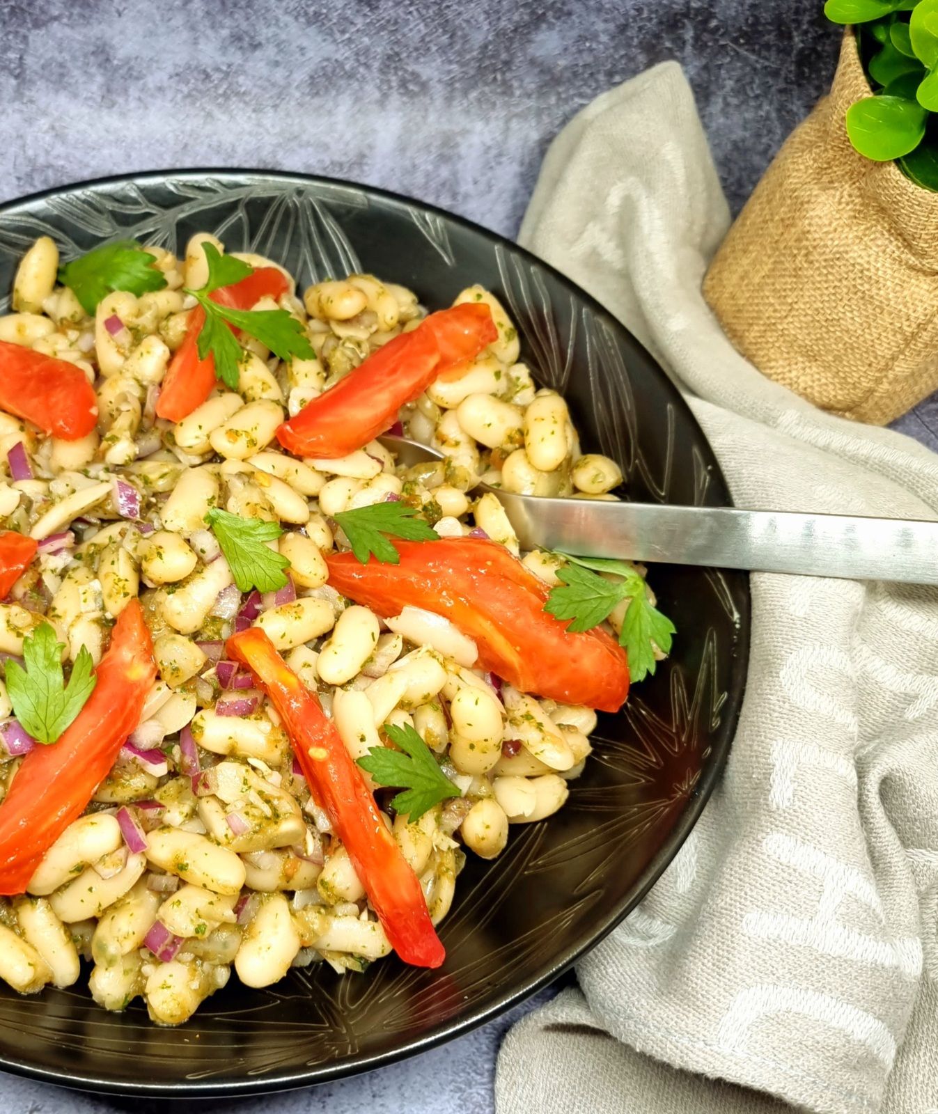 Salade de haricots blancs