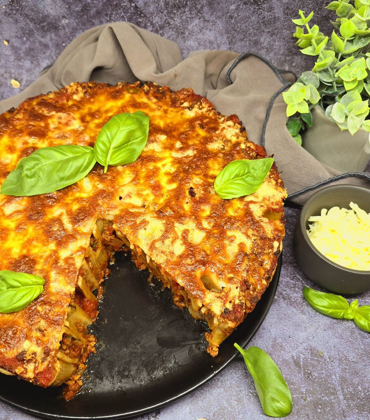 Gâteau de rigatonis à la bolognaise