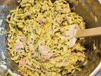 Tarte filo aux courgettes et jambon