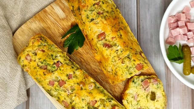 Cake jambon cornichon