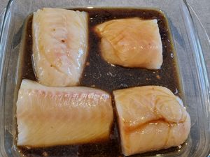 Cabillaud teriyaki et brocolis rôtis