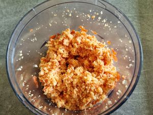 Churros de pomme de terre, chorizo et mozzarella