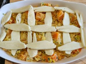 Gratin de potiron et halloumi