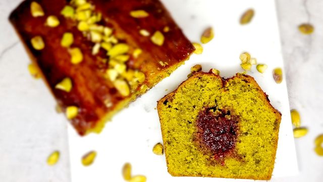 Cake pistache et cerise