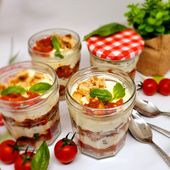 Tiramisu de tomates et fêta - Recettes de Aimeraude