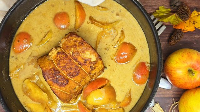 Rôti de porc au cidre