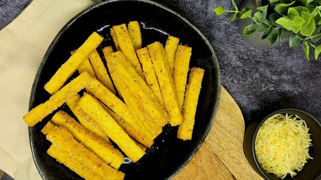 Frites de polenta au comté