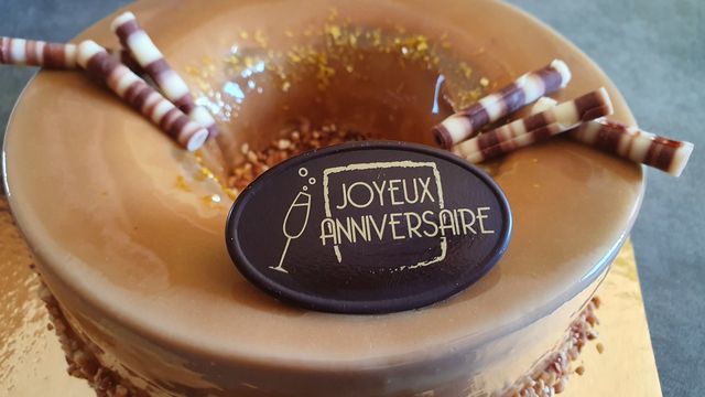 Entremet café caramel beurre salé
