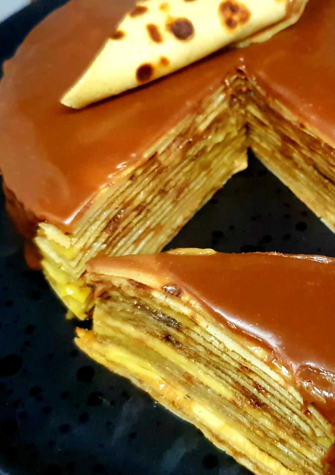 Gâteau de crêpes passion chocolat