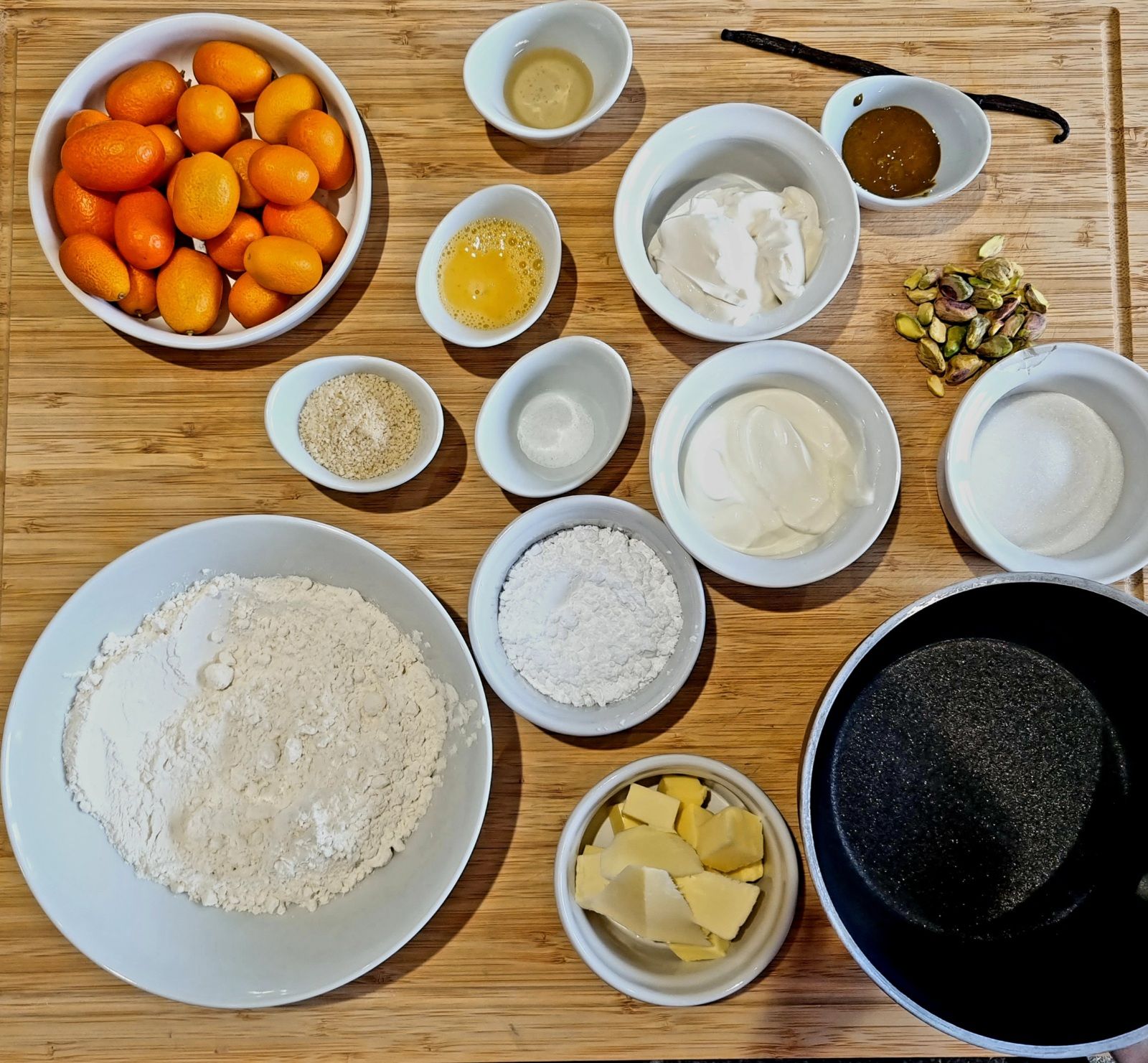 Tartelettes kumquats et pistache