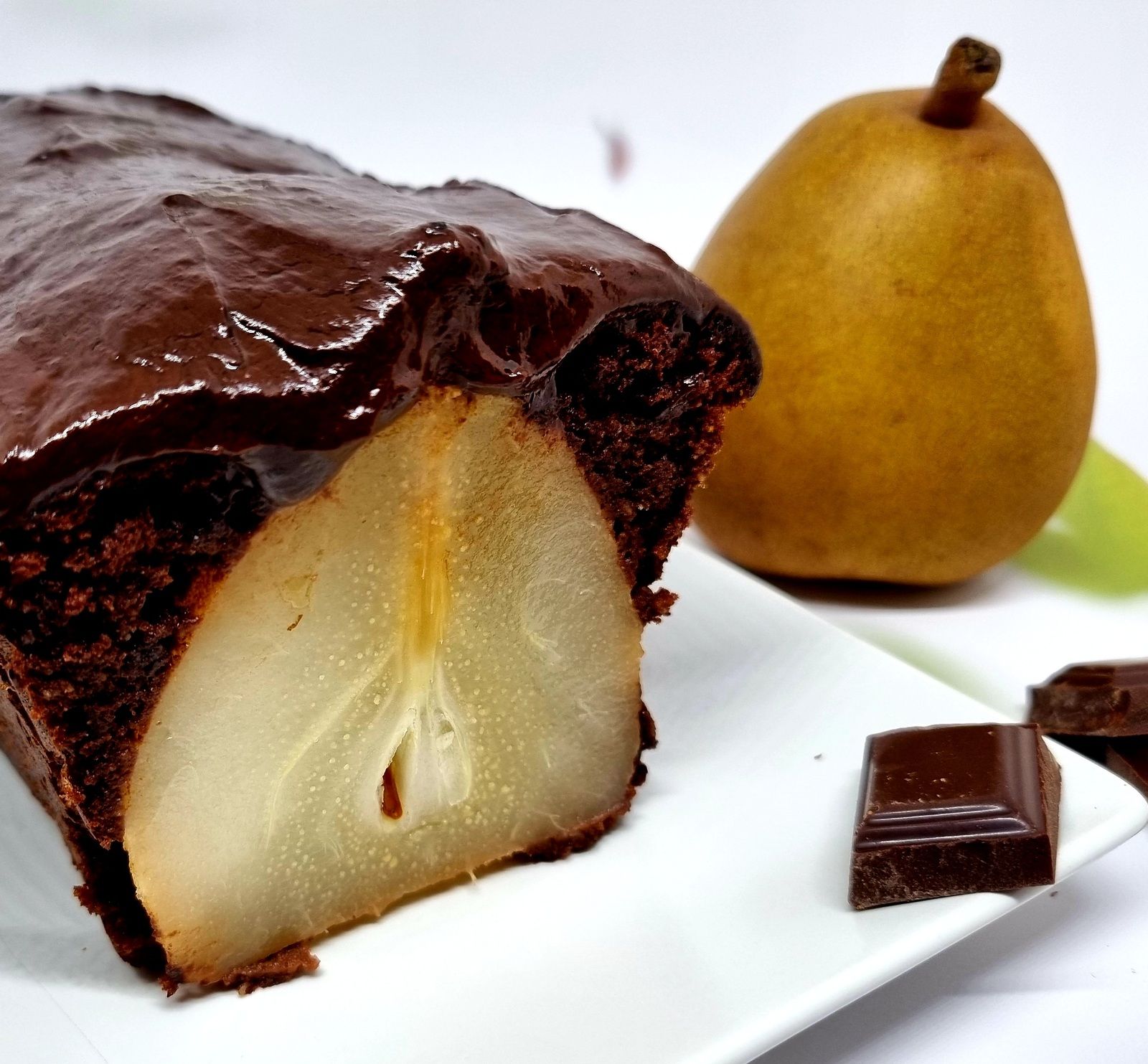 Moelleux chocolat poires