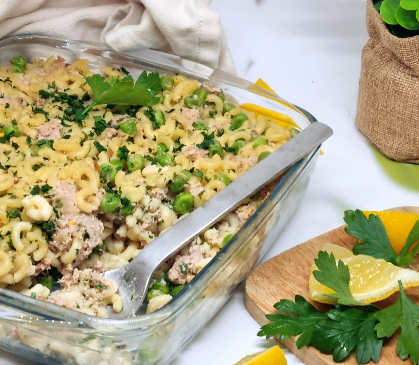 Gratin de coquillettes au thon