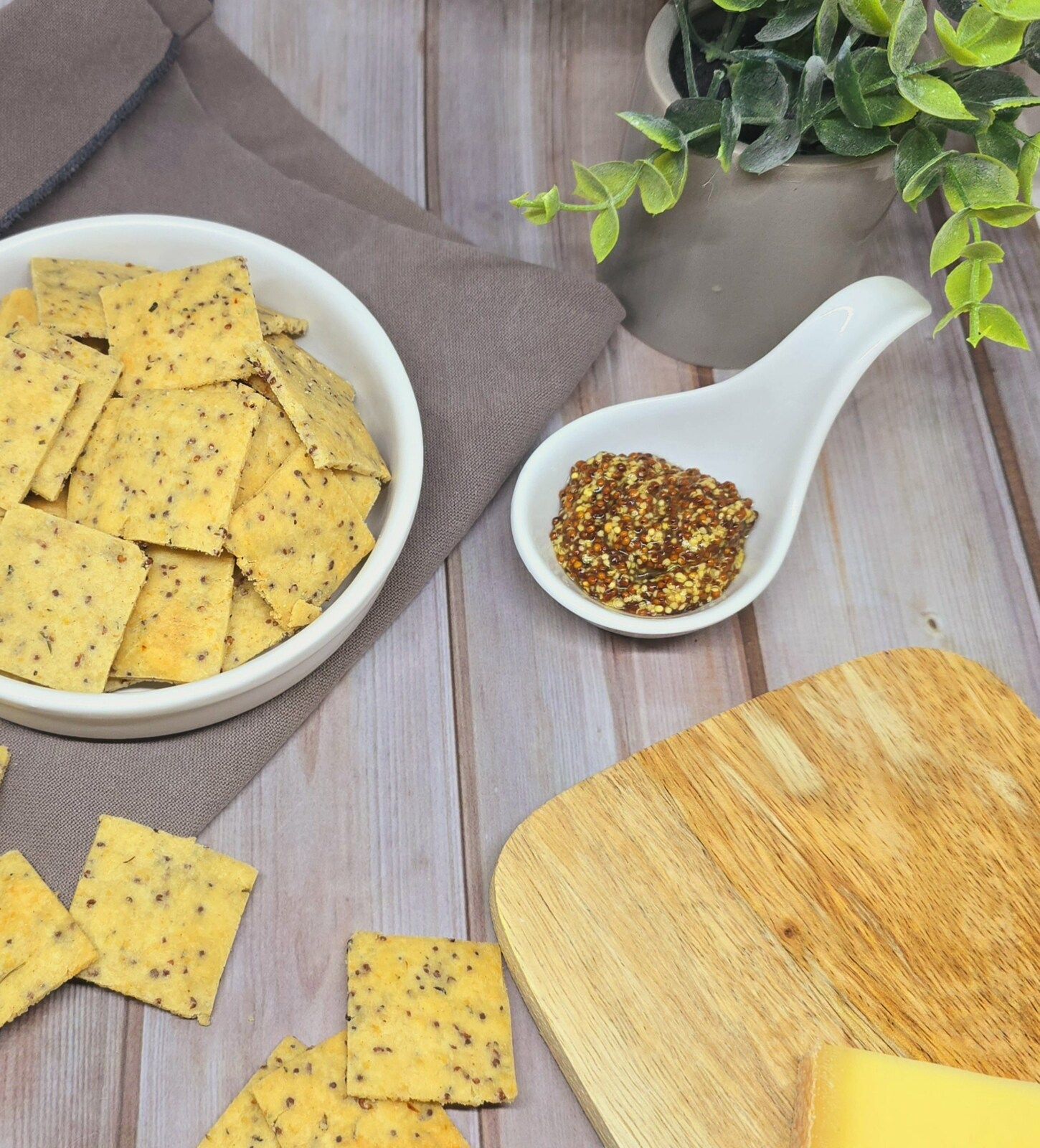 Crackers moutarde et comté