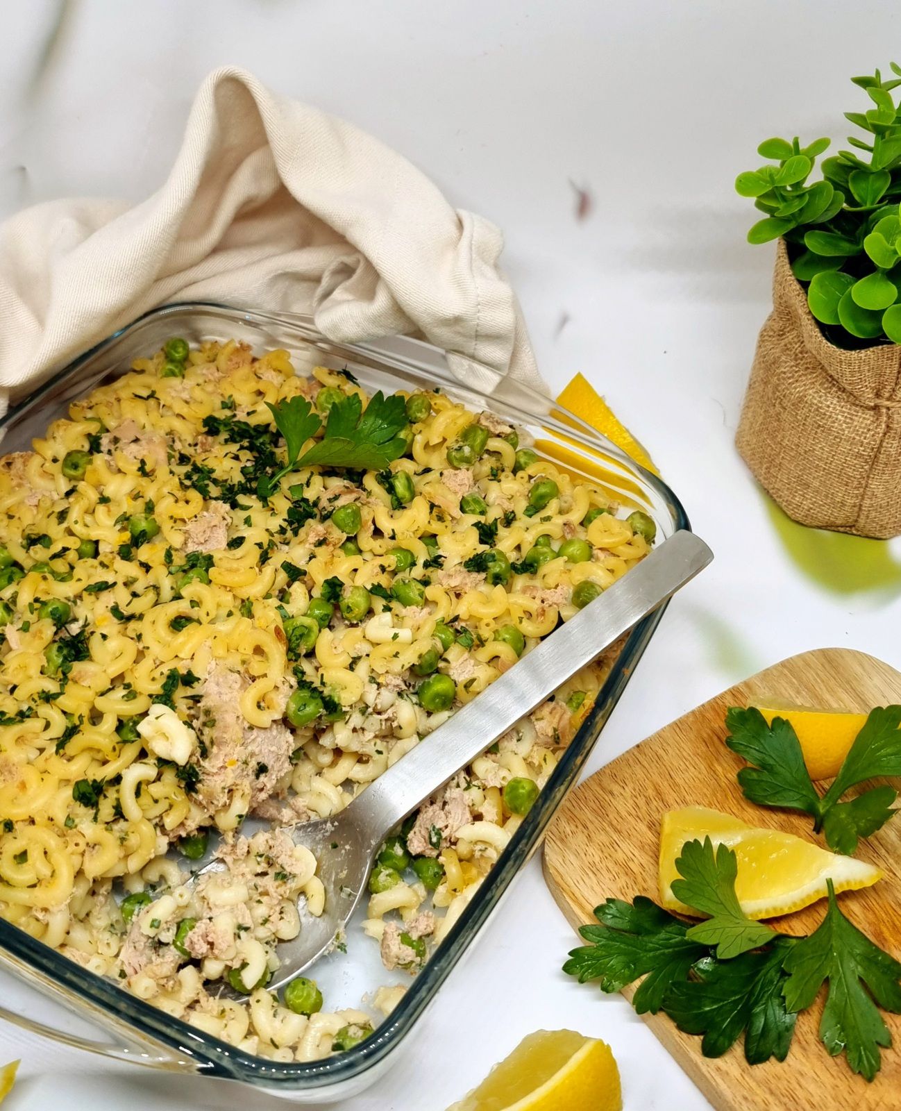 Gratin de coquillettes au thon