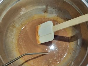 Bûche clémentine et chocolat au caramel