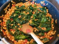 Curry de pois chiches et épinards