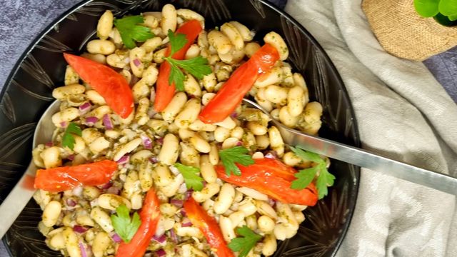 Salade de haricots blancs