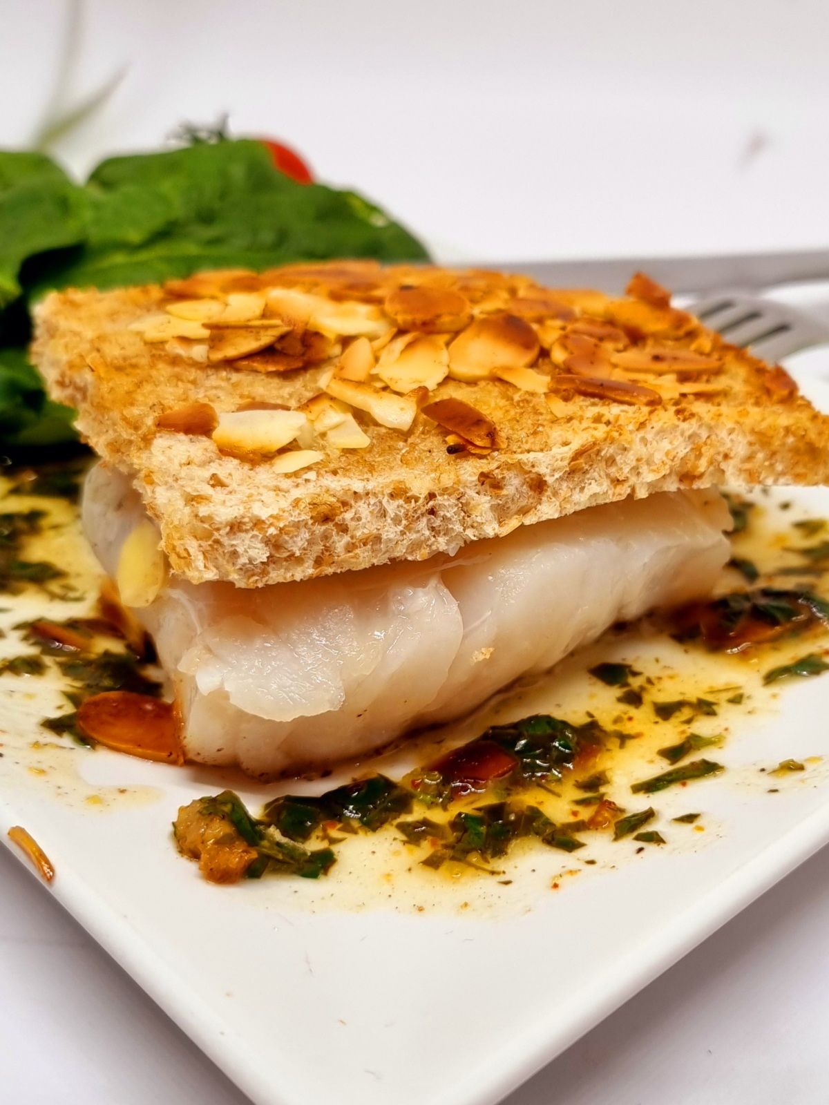 Cabillaud en croûte d'amande