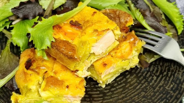 Quiche saumon poireaux sans pâte