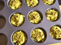 Muffins avocat, chocolat et pistaches