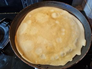 Crêpes aux épinards gratinées