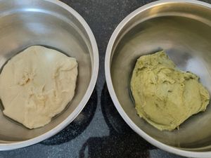 Pain brioché roulé au matcha