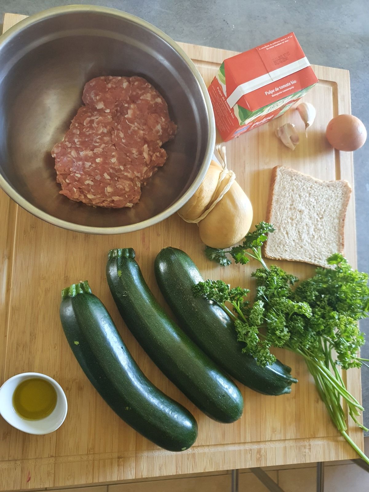 Gratin de courgettes farcies