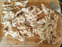 Orzotto au petits pois, poireau et poulet