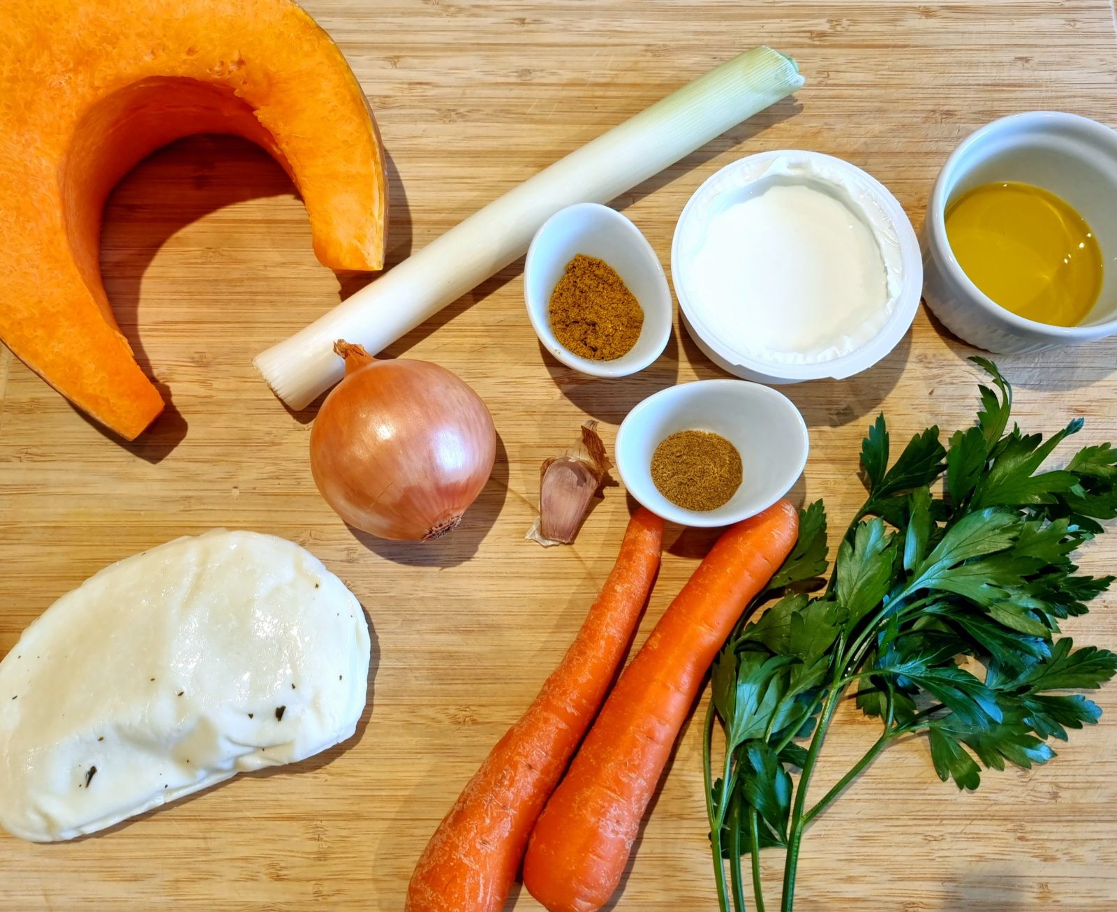 Gratin de potiron et halloumi