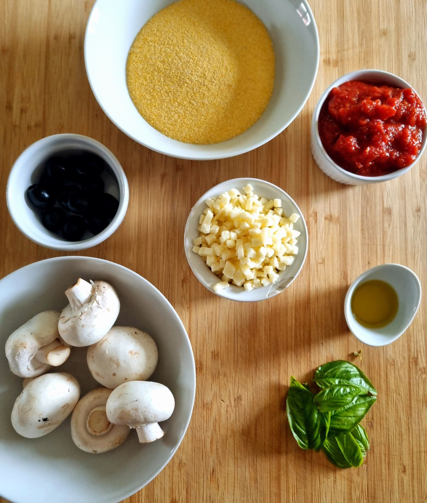 Galette de polenta façon pizza 