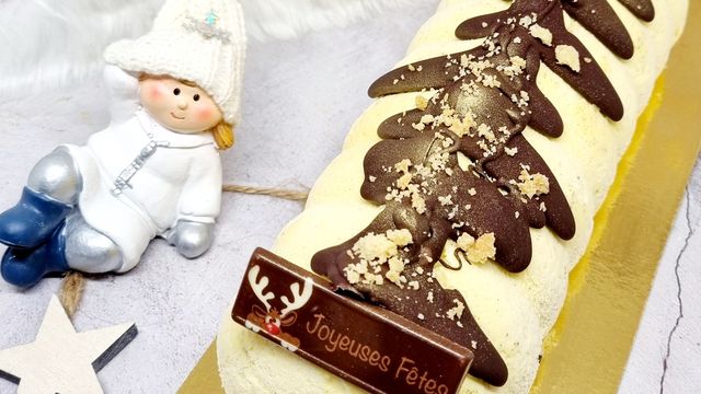 Bûche glacée façon viennetta