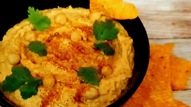 Houmous poivron grillé et paprika
