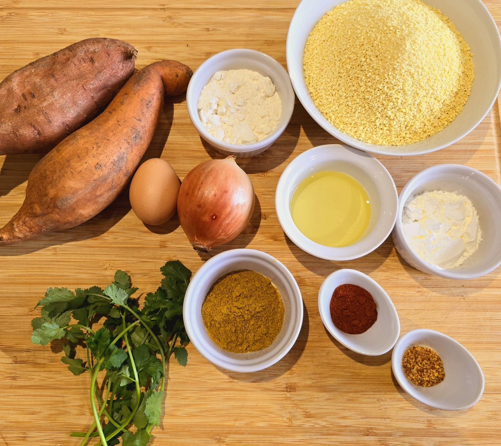 Galettes de patates douces aux épices