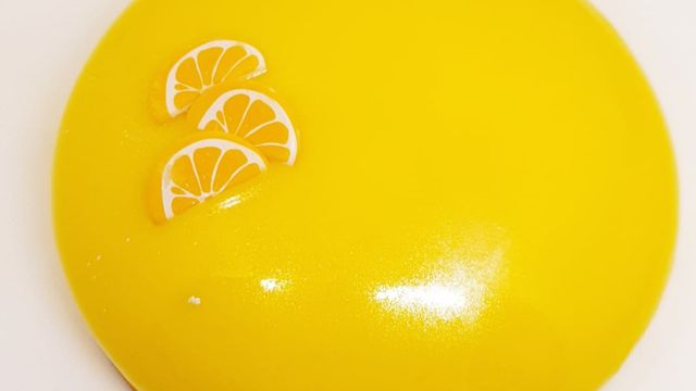 Entremet passion citron vert