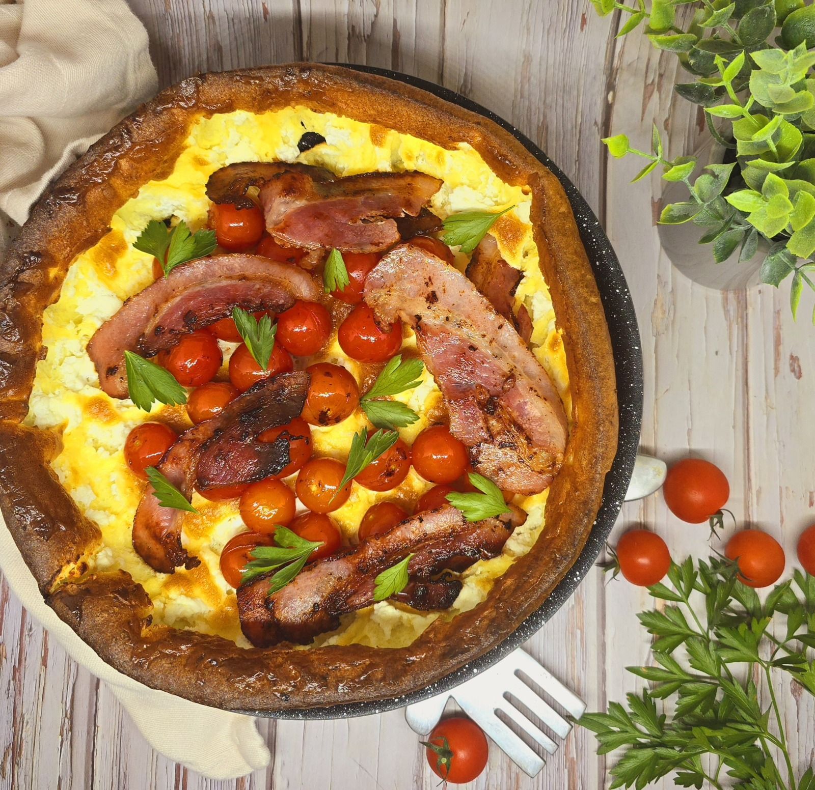 Pancake géant salé