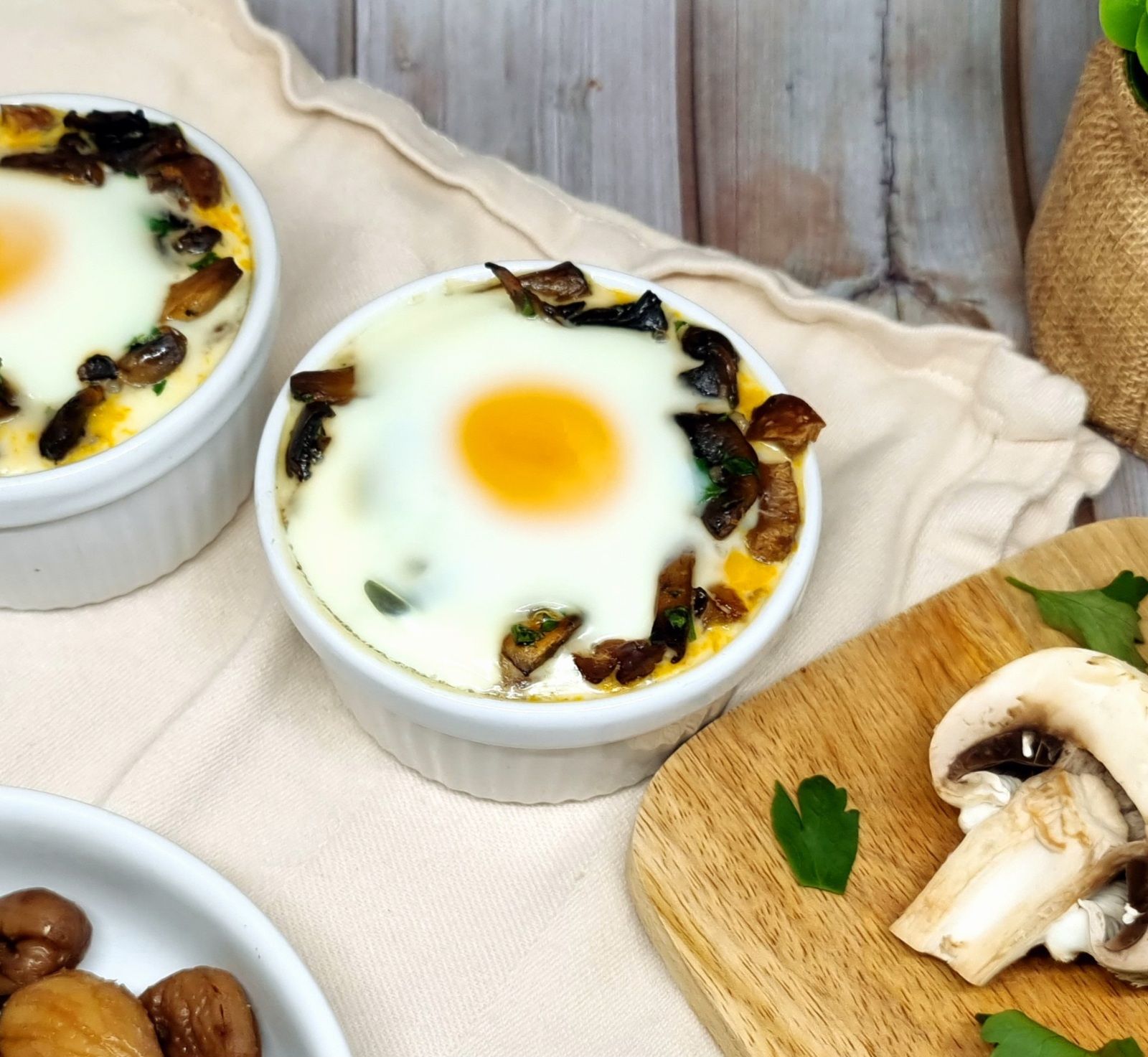 Oeufs cocotte d'automne