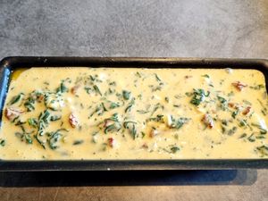 Cake épinard, tomates séchées et fêta