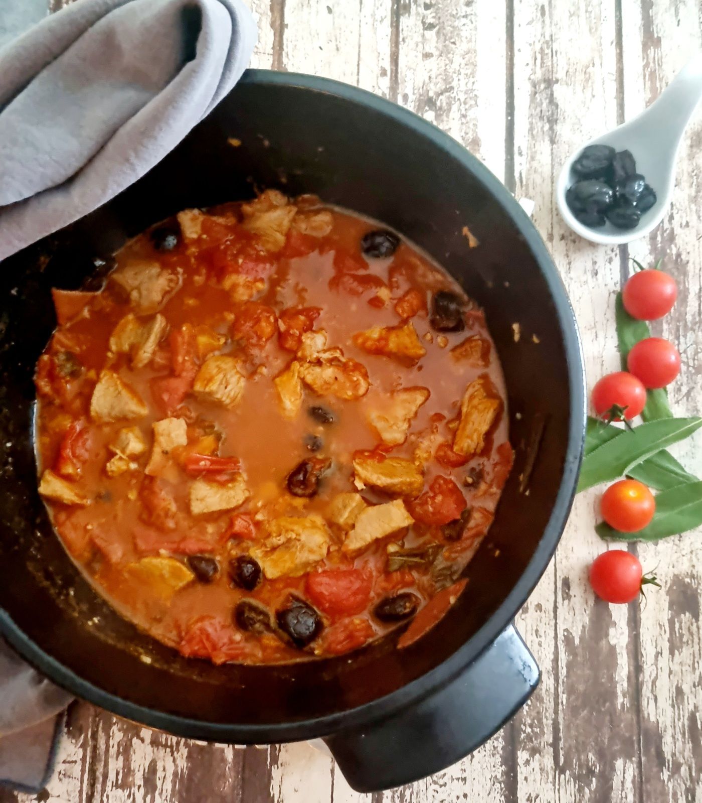 Sauté de veau aux olives