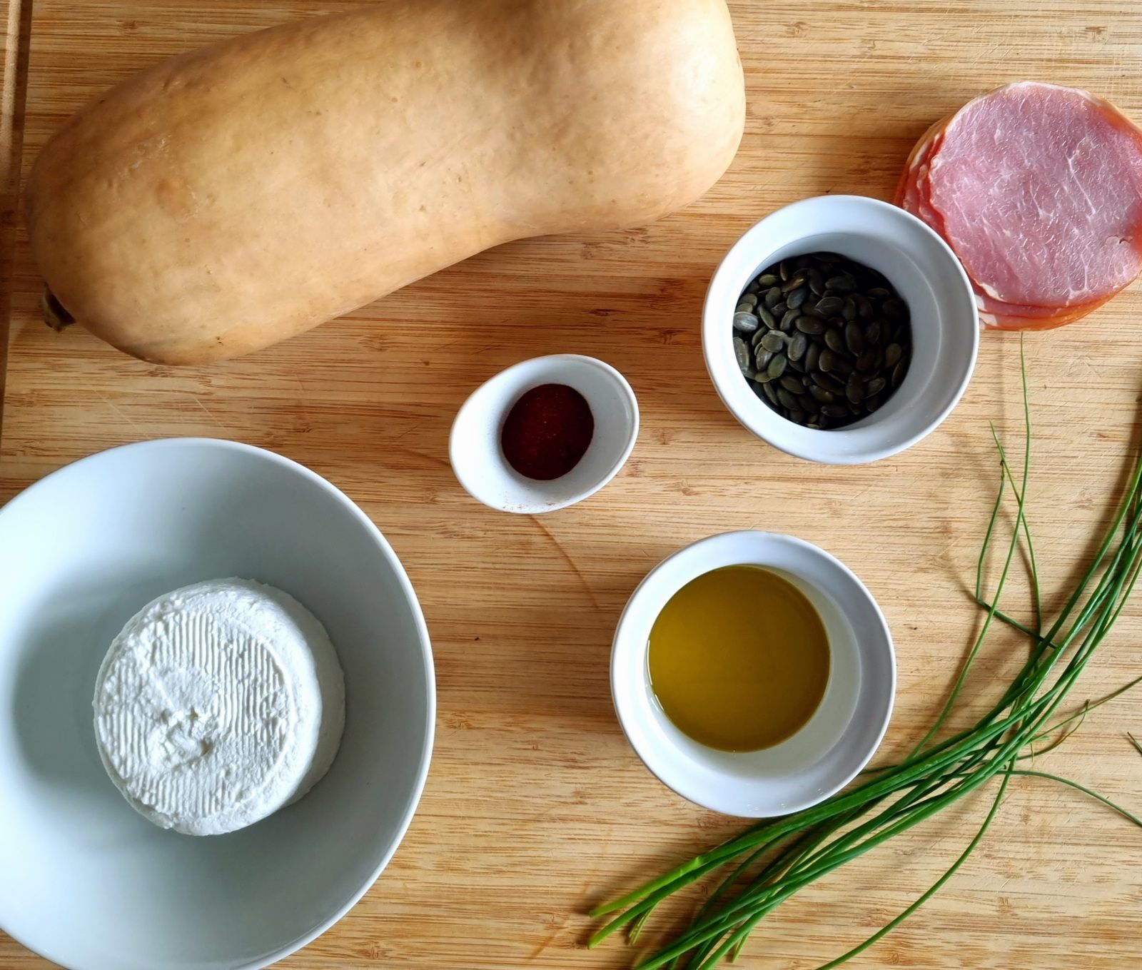Gratin de butternut au chèvre