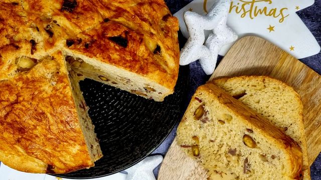 Panettone salé au magret et comté