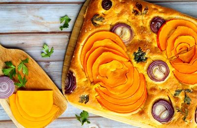 Pumpkin focaccia