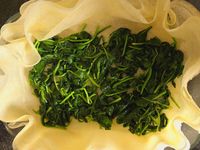 Tarte croustillante épinards et fêta