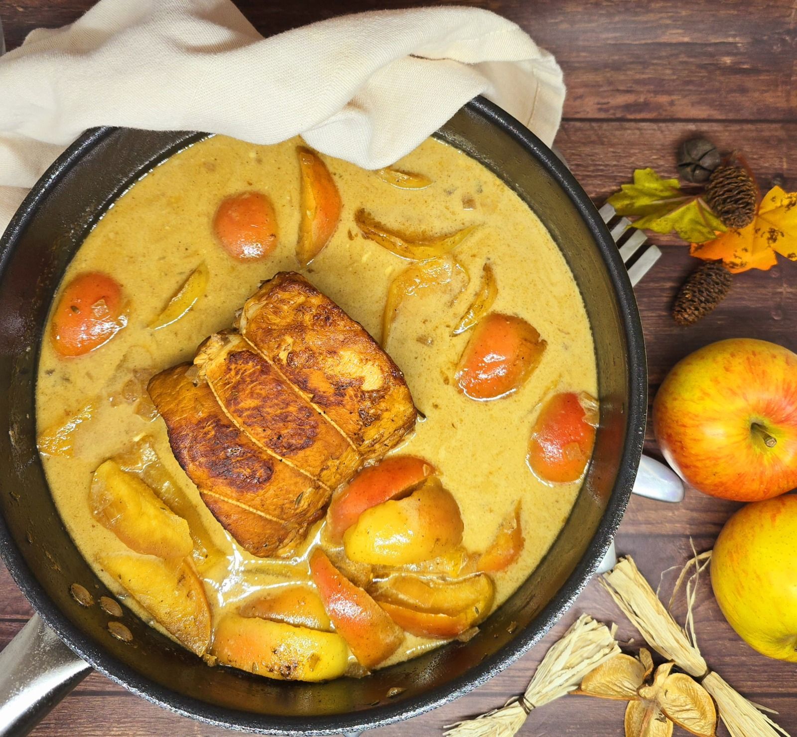 Rôti de porc au cidre