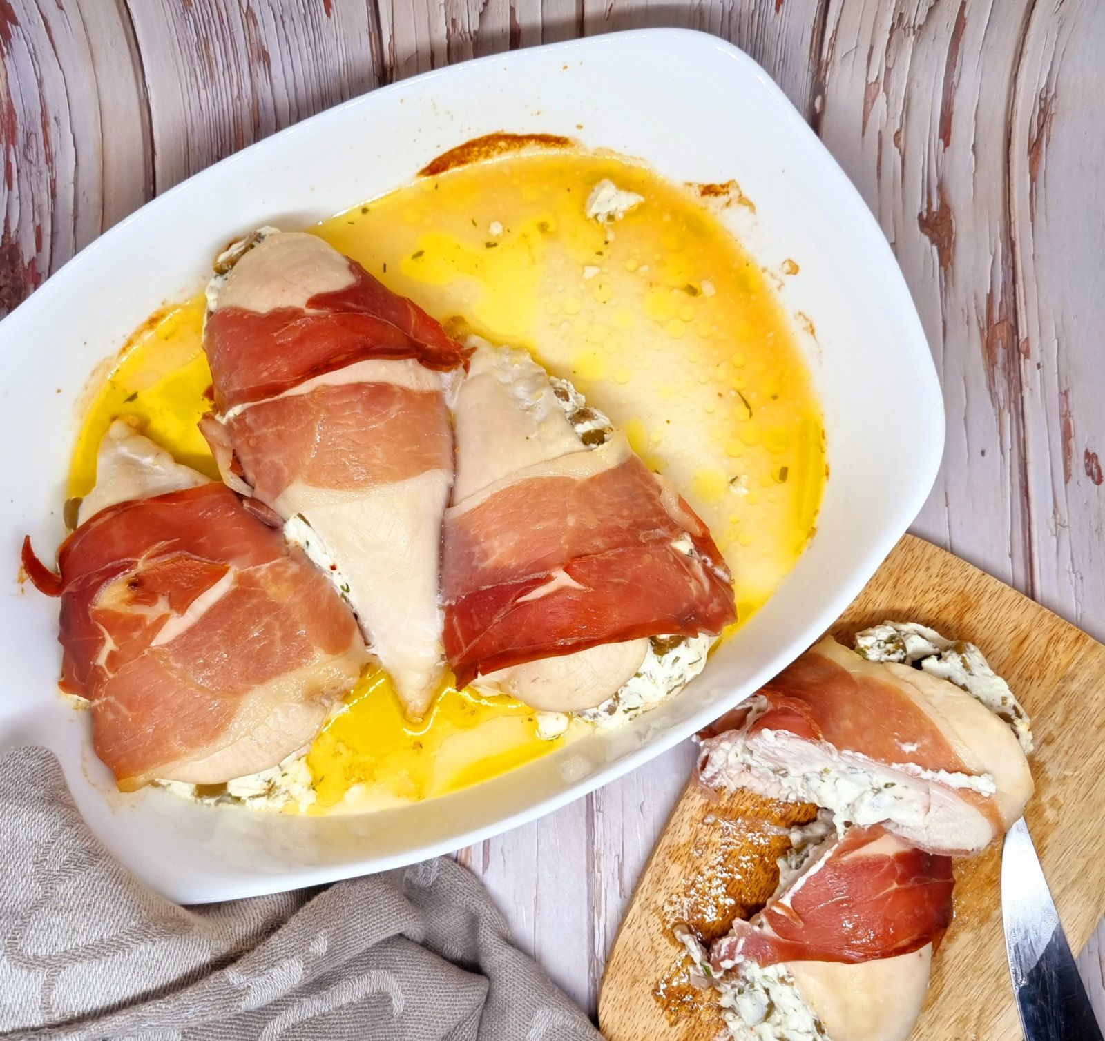 Filets de poulet farçis