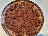 Entremet chocolat noir, citron vert, framboises