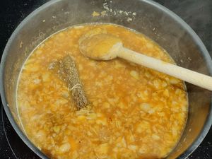 Carbonnade de lotte à la bière de Noël et au pain d'épices